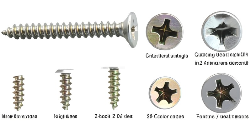 color-coated screws